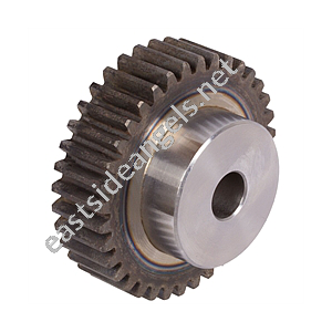Spur gear made of steel C45 without hub module 1.5 100 teeth tooth width 15mm outside diameter 153mm 