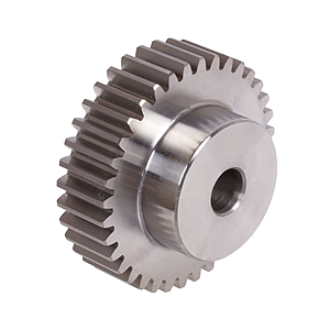 Precision spur gear made of steel 16MnCr5 module 1 30 teeth bore 10mm hardened and ground outside diameter 32mm 